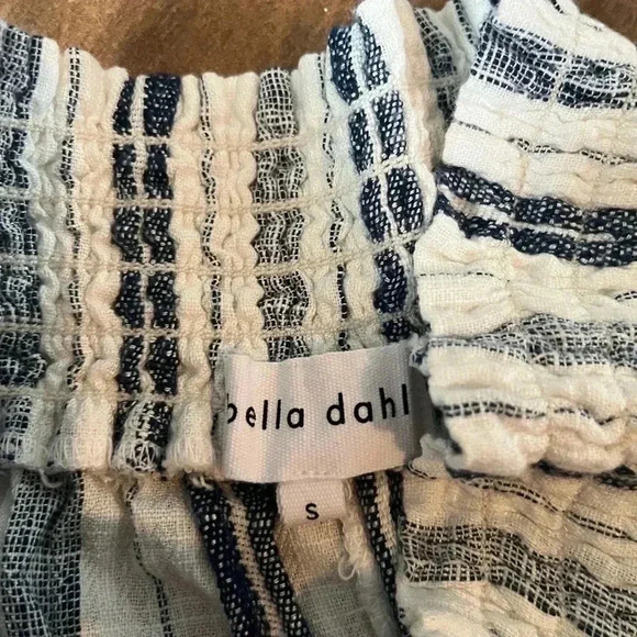 Bella Dahl Frayed-Hem Striped Shorts SMALL - Picture 4 of 5